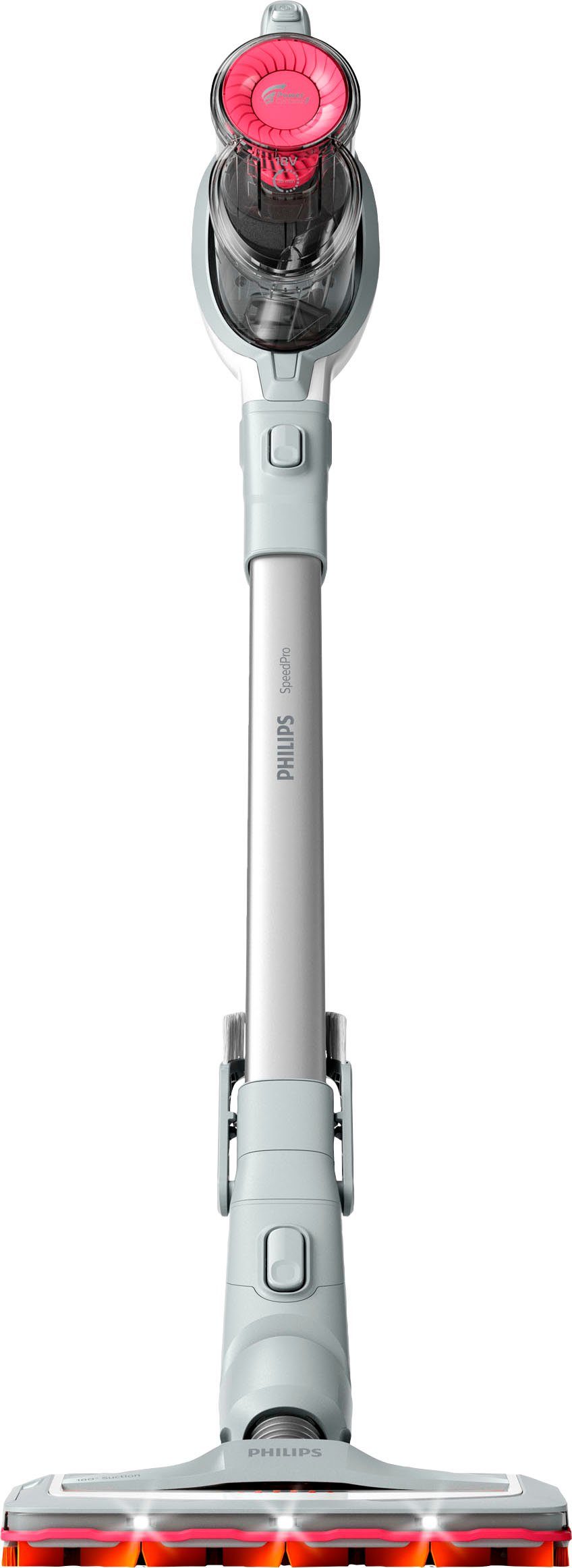 Philips Akku-Stielstaubsauger FC6723/01 SpeedPro, beutellos, 180°-Saugdüse, 30 Min. Akkulaufzeit, weiß