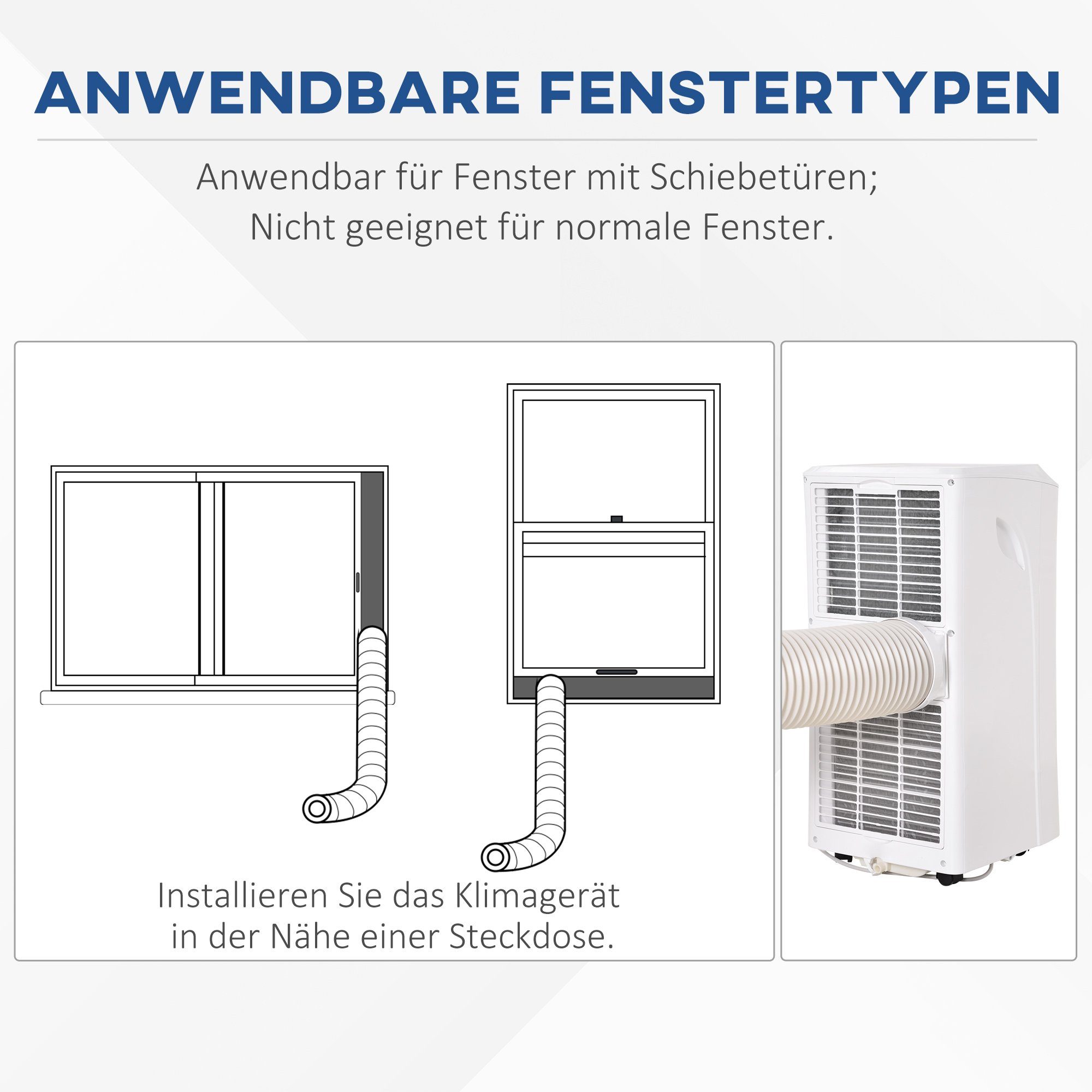 HOMCOM 3-in-1-Klimagerät 823-002V90