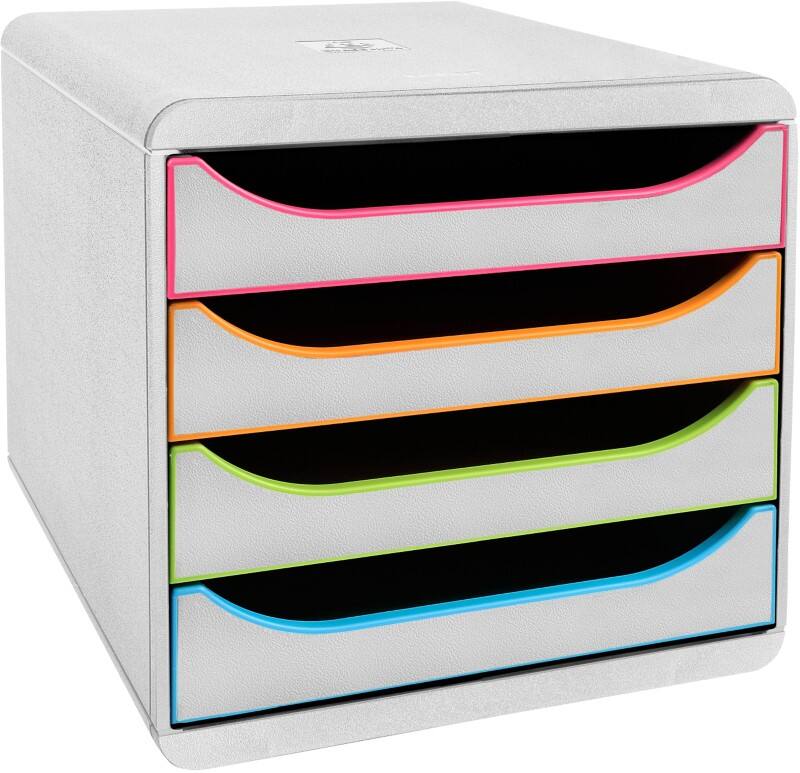 Exacompta Black Office Schubladenbox Kunststoff Mehrfarbig, Weiß 27,8 x 34,7 x 26,7 cm 1