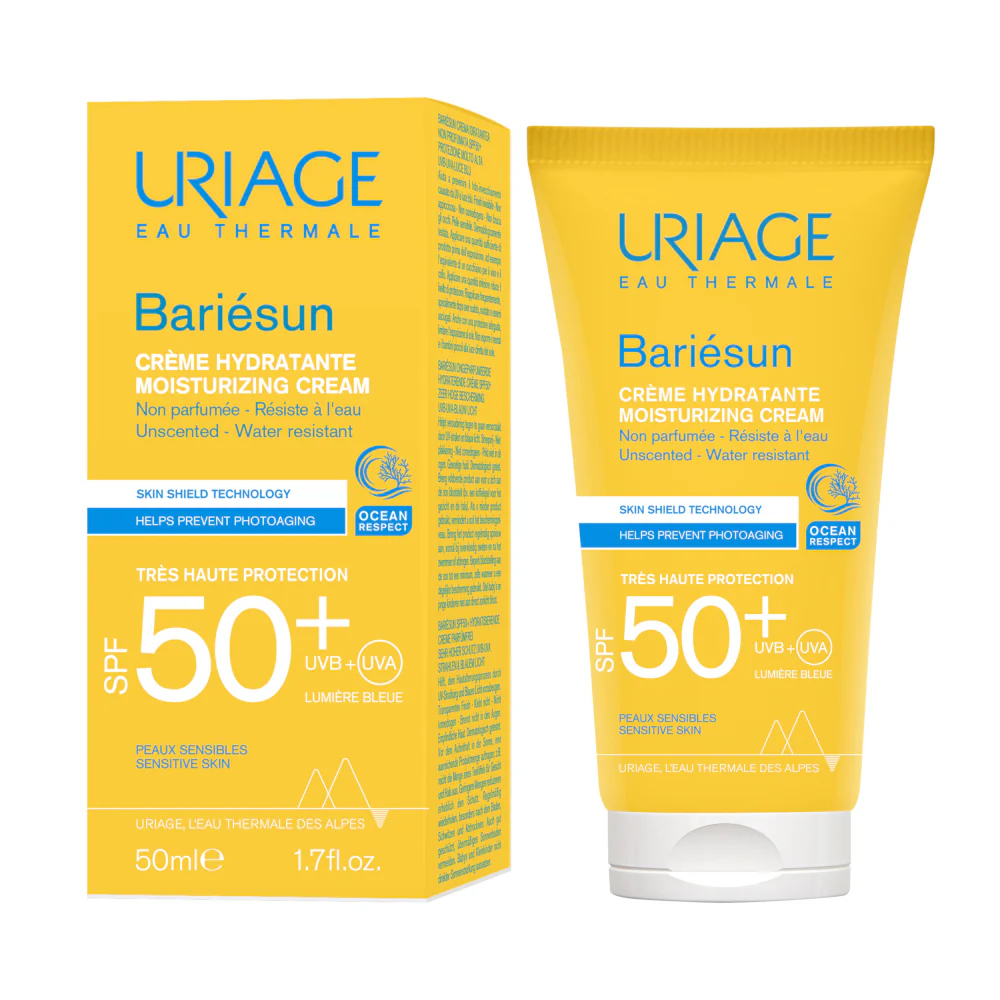 Protector solar hidratante BARIESUN SPF50+ sin perfume - Protector solar facial de alta protección.