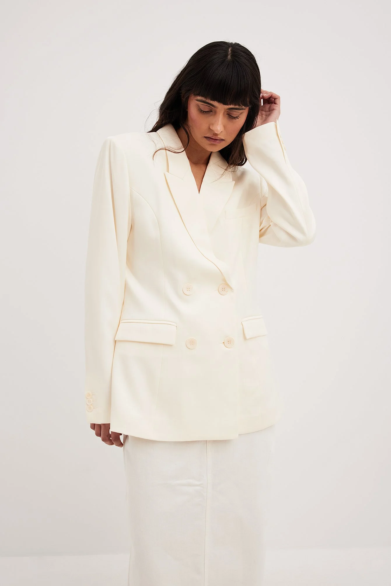 Taillierter, zweireihiger Blazer