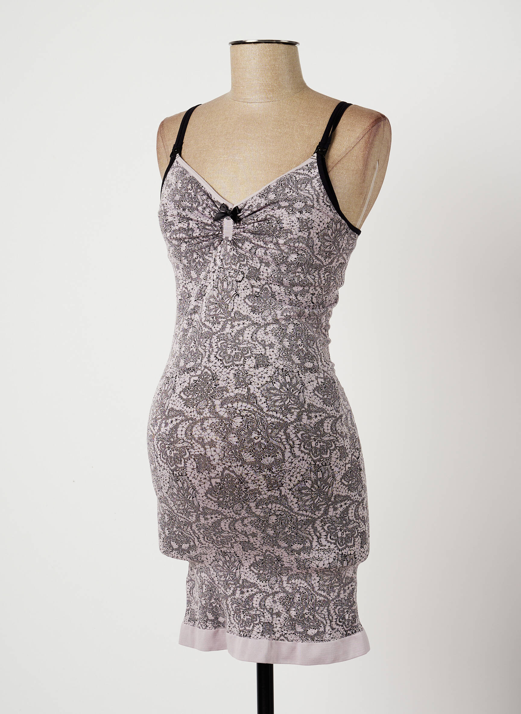 Cache Coeur Nuit Maternite Femme couleur gris
