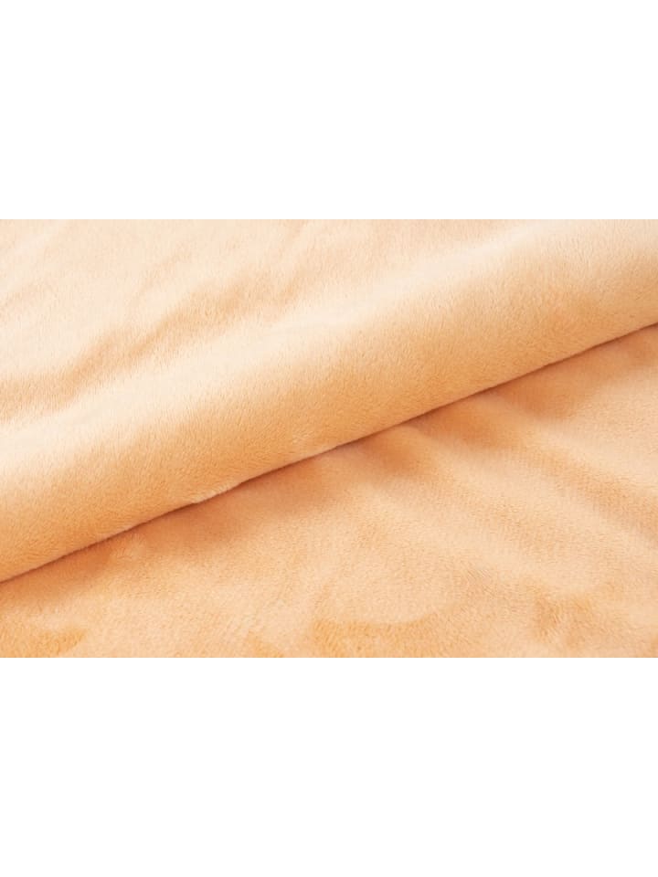 GMD Living Superweiche Kuscheldecke PLUSH, moderne Wohndecke in Peach (zartorange) günstig kaufen 150 x 200 cm