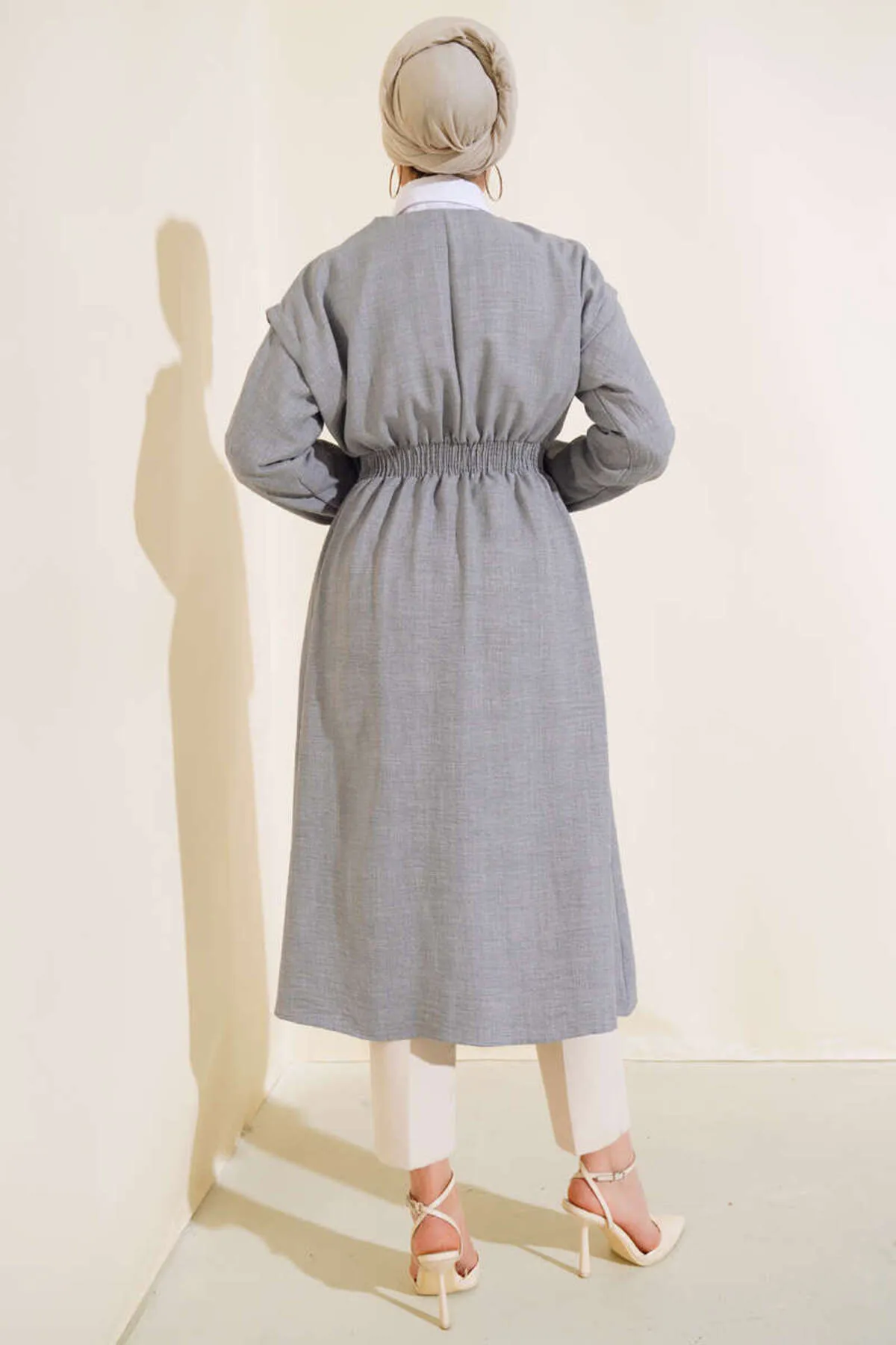 VOLT CLOTHİNG  Damen-Taillenkappe mit Gimped-Druckknopf