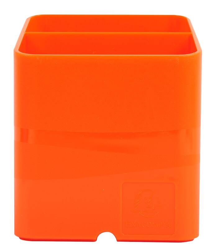 Exacompta Stifthalter 67788D Polystyrol Mandarine 7,4 x 7,4 x 9,3 cm 10 Stück