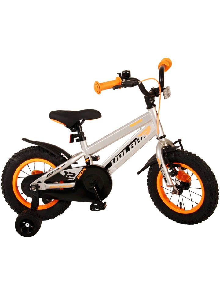 Volare Kinderfahrrad Rocky für Jungen 12 Zoll Kinderrad in Grau Fahrrad 3 Jahre günstig kaufen onesize