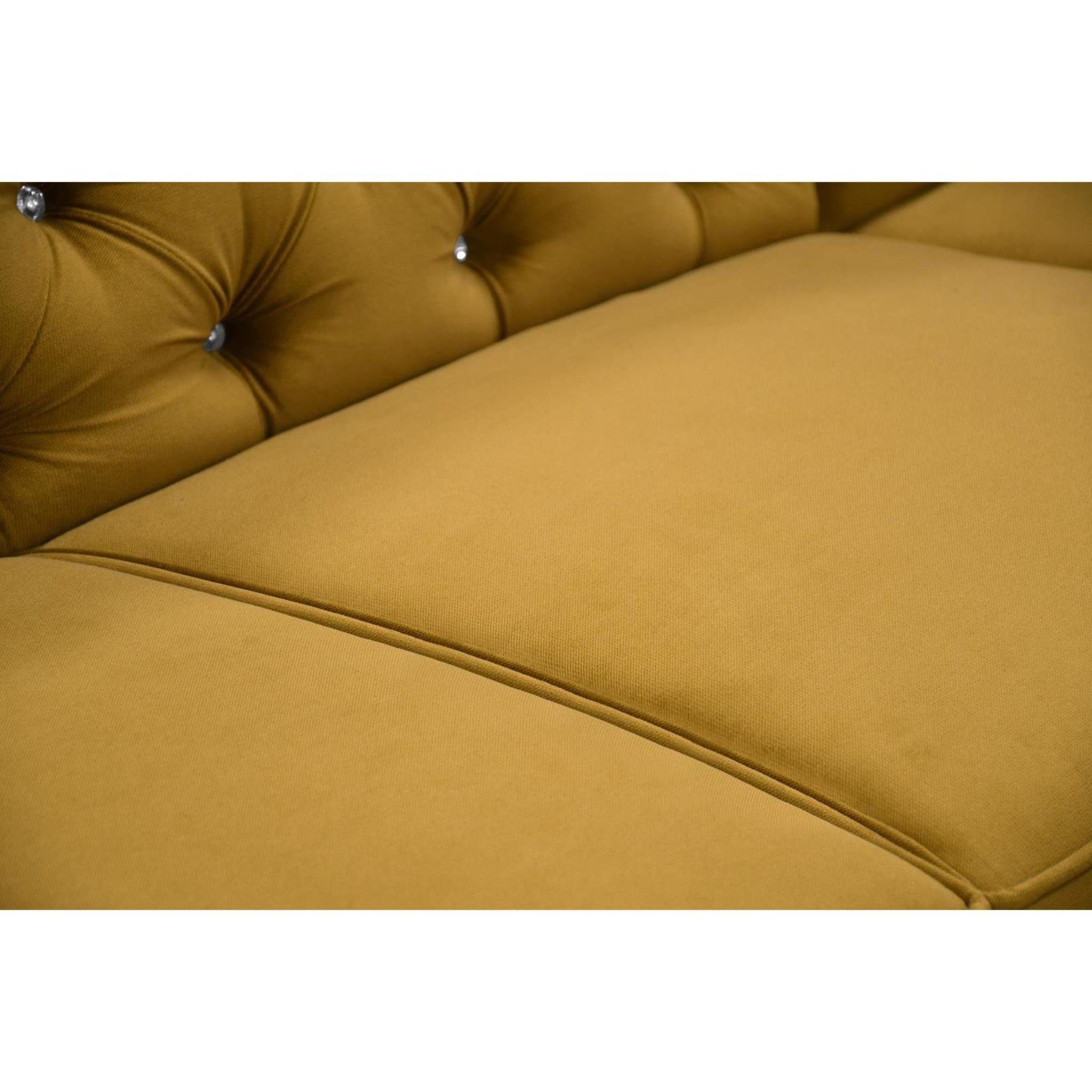Beautysofa Polsterecke Chester, L-Form Ecksofa aus Velour, Ottomane rechts oder links montierbar, mit Relaxfunktion, mit 2x Bettkästen