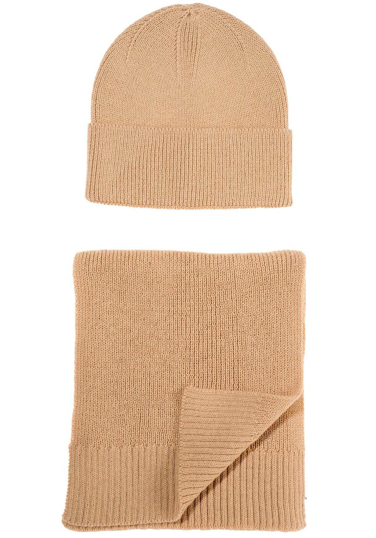 Cinque Strickschal, (Set, 2-St), Mütze & Schal in Geschenkbox, Weihnachtsgeschenk