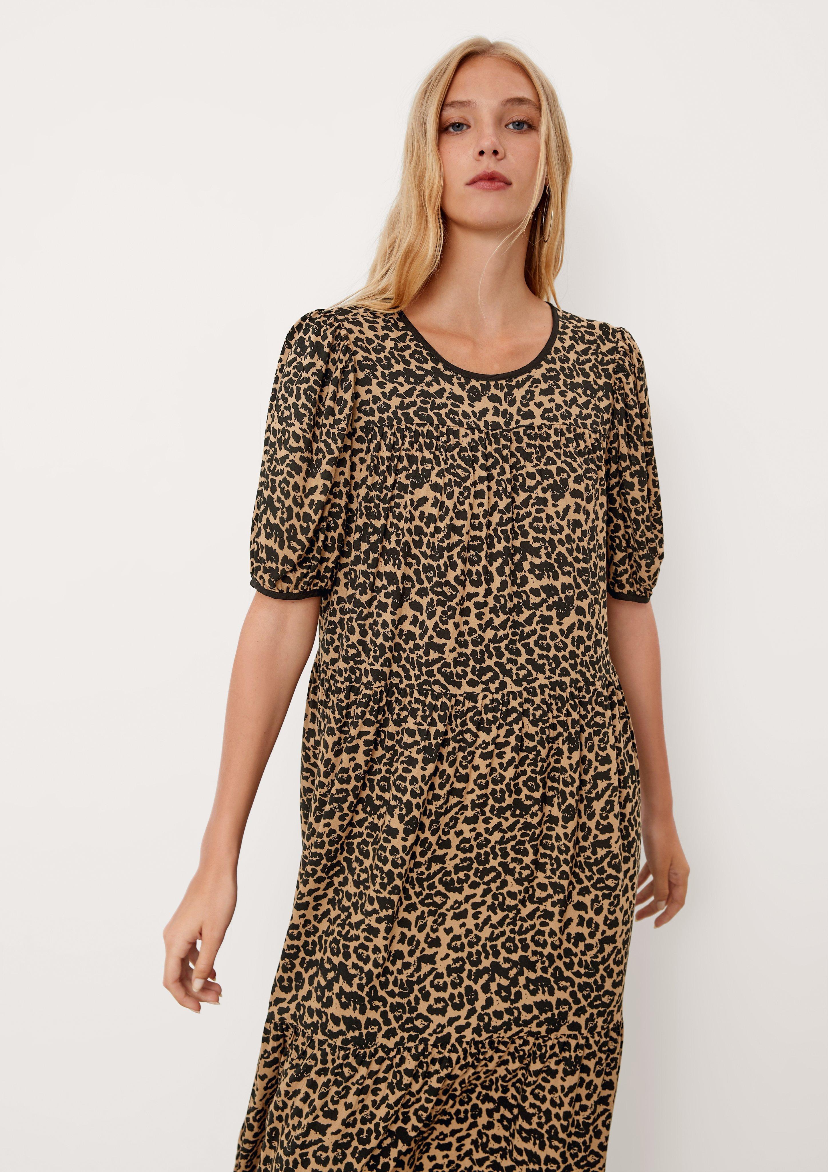Stufenkleid mit Animalprint  2125255-84A1