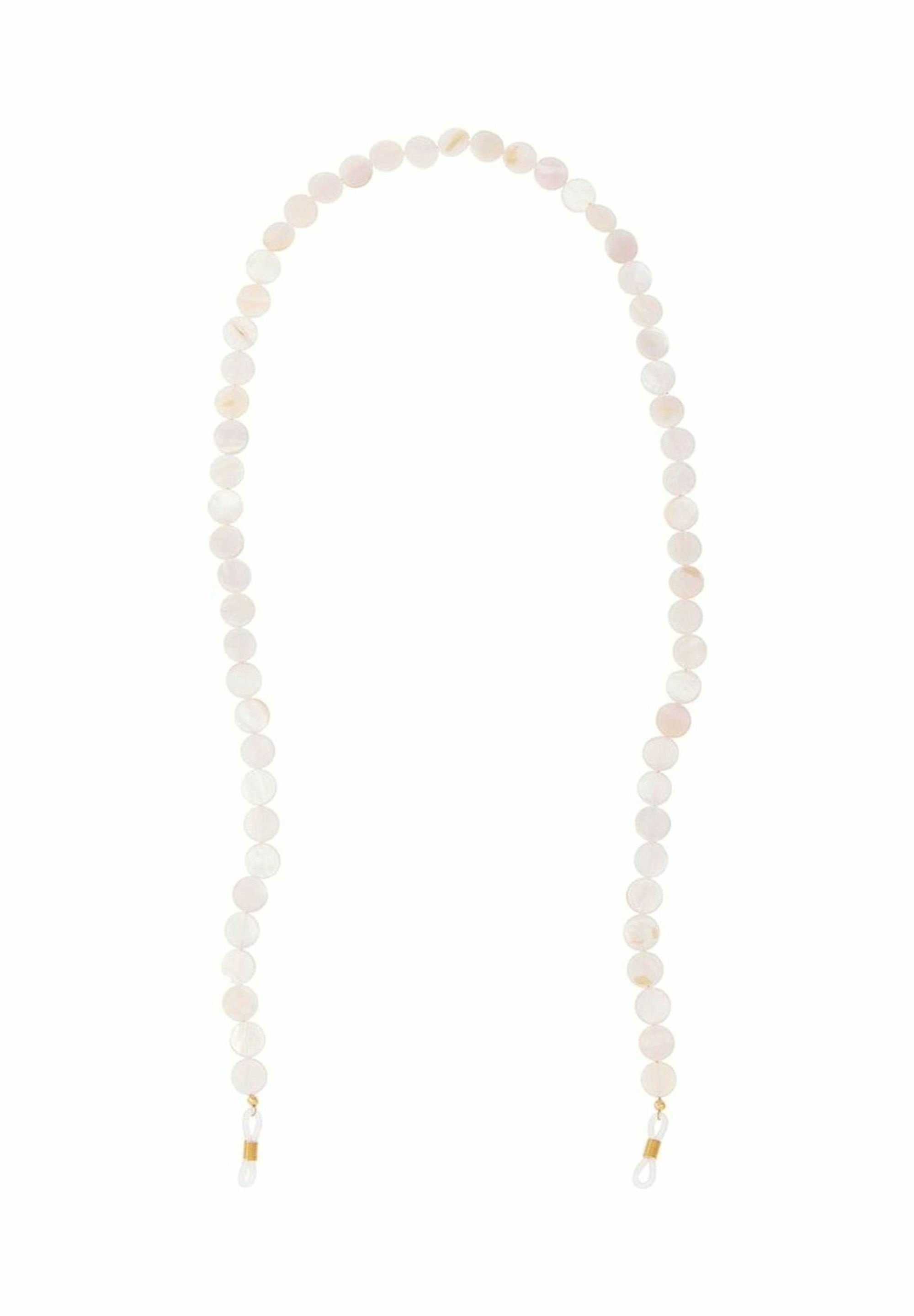 Gemshine Brillenkette Brillenkette Perlmutt Scheiben