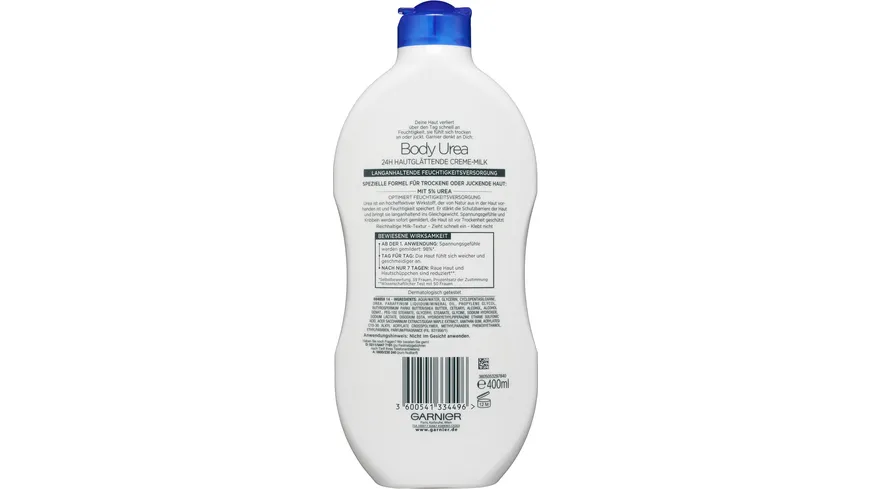 Garnier Body Urea 24h glättende Creme-Milk 400 ml