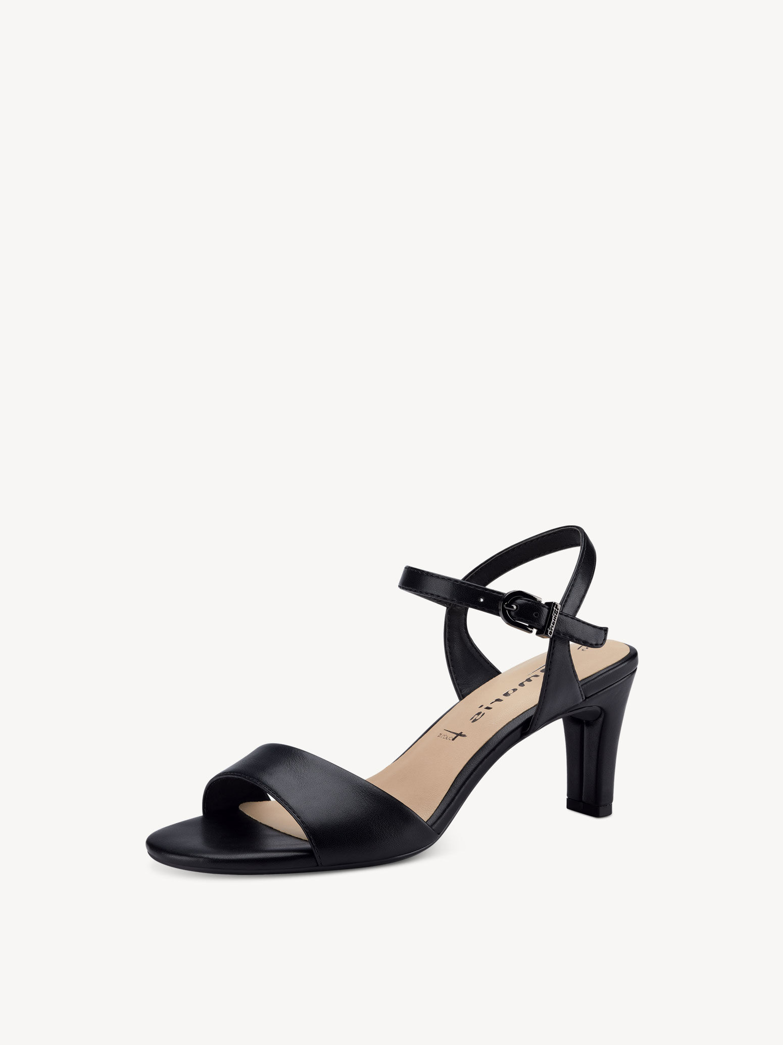 Sandale à talon - noir
