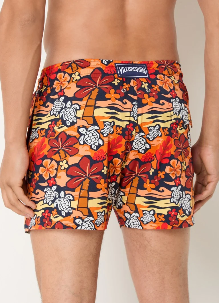 Pantaloncini da bagno Vilebrequin in stile moresco con stampa e tasche laterali