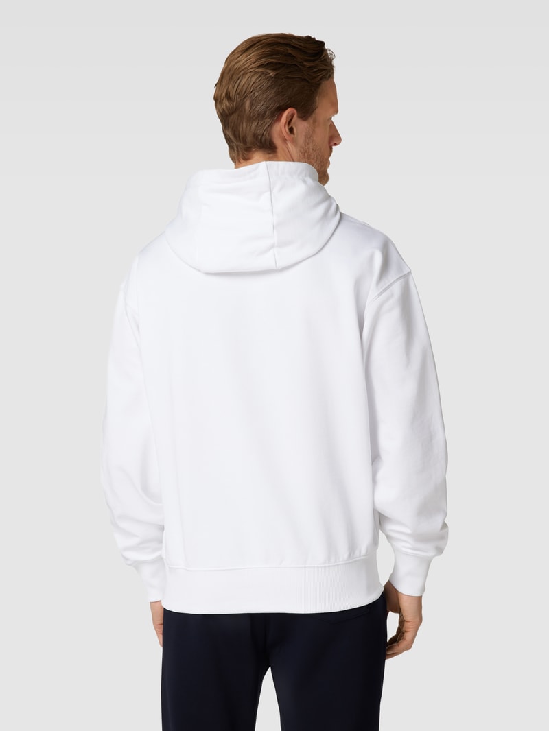 Hoodie mit Label-Detail Modell 'Darimo' in weiß