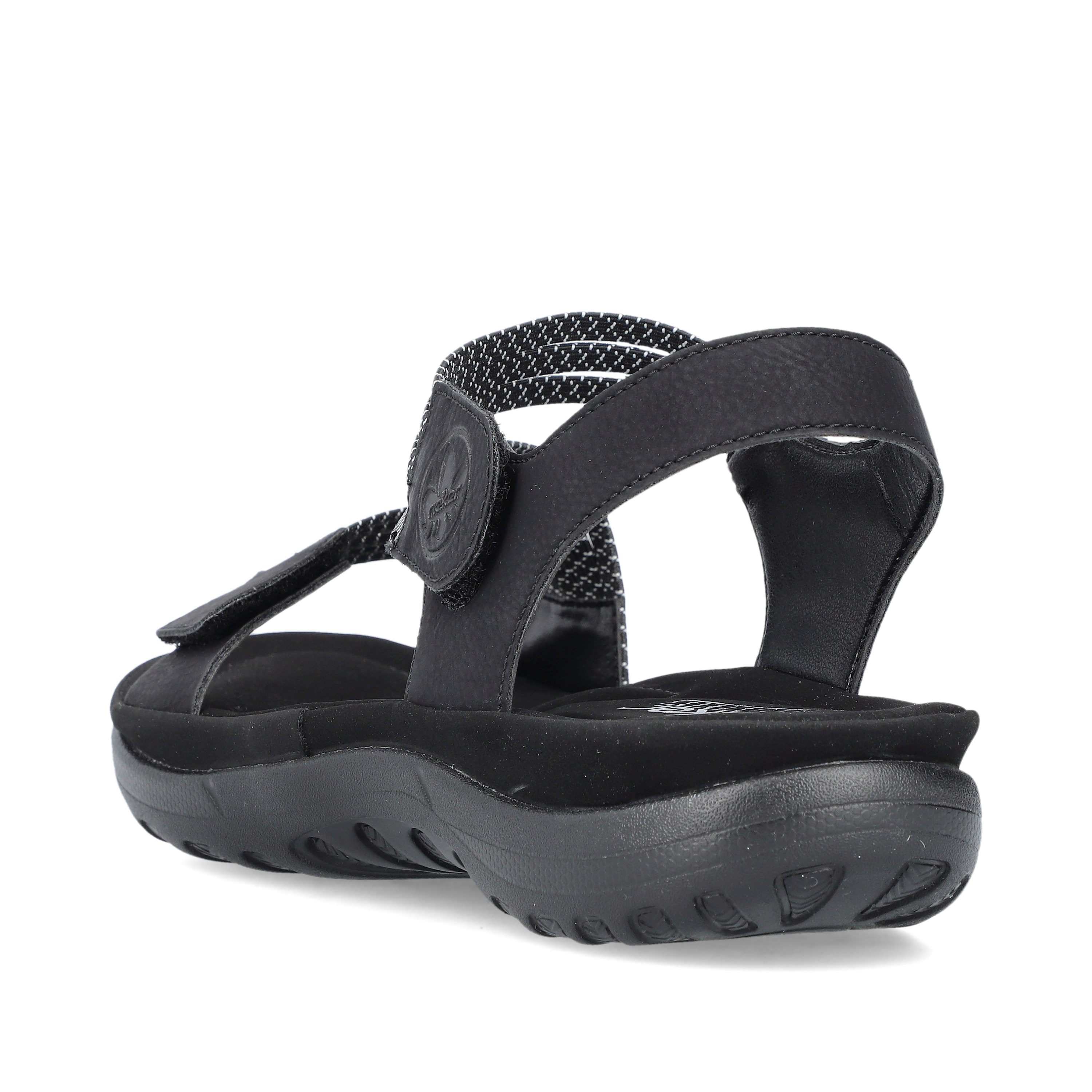 Rieker Damen Riemchensandalen asphaltschwarz