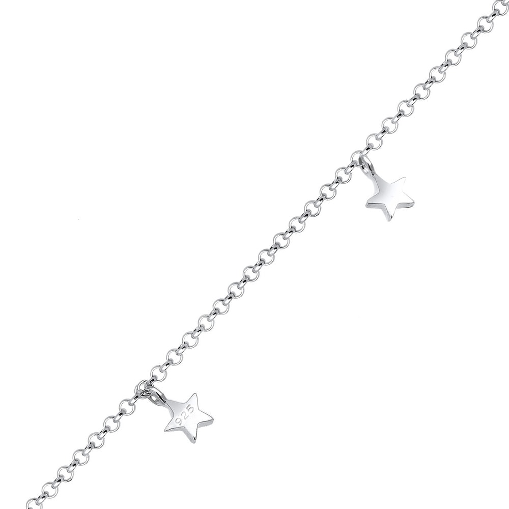 Elli Elli Bracelet de Cheville Bijoux Pied Femme - (925/1000) Argent Bijoux