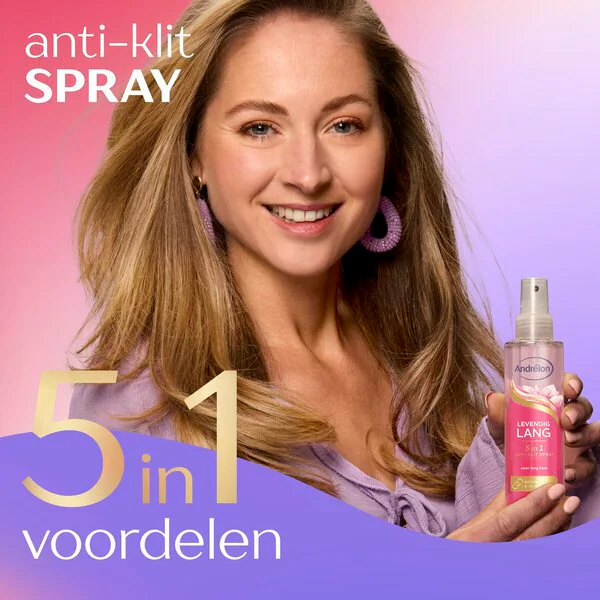 Andrélon Lively Long 5-in-1 takkuuntumisenestosuihke 150ml