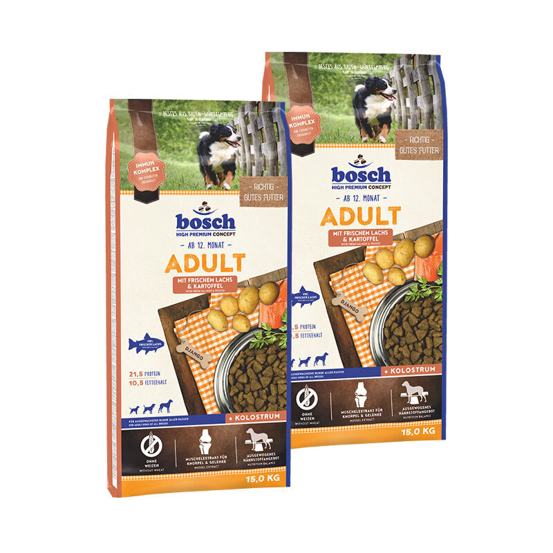 bosch Hundetrockenfutter bosch High Premium Concept Adult Lachs & Kartoffel 2x15 kg