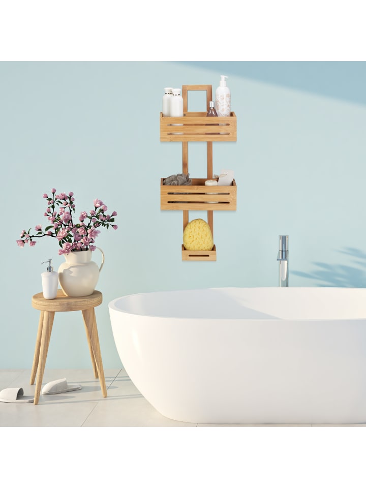 relaxdays Duschregal in Natur günstig kaufen onesize