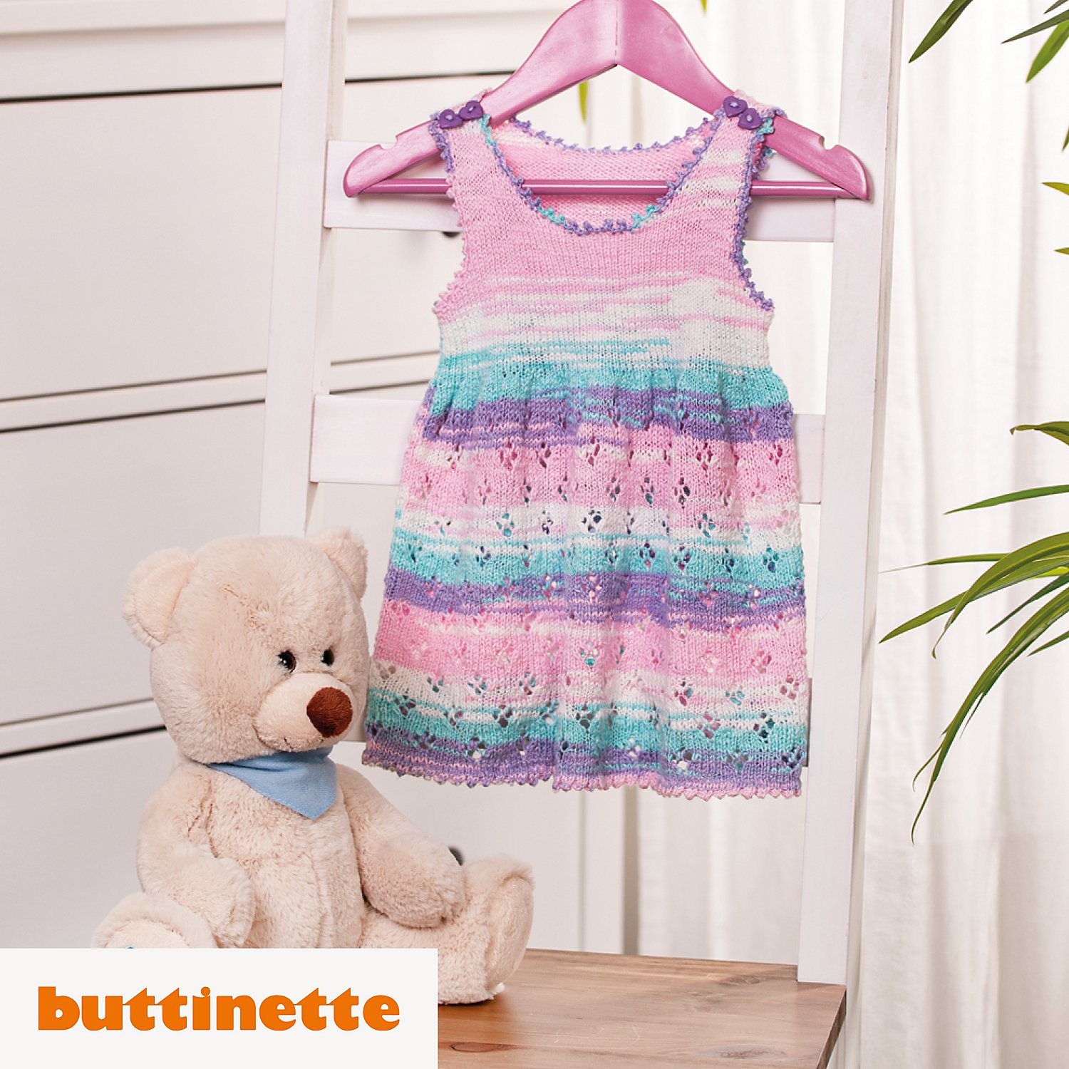 Strickanleitung - Babykleid aus Woll Butt Lilia