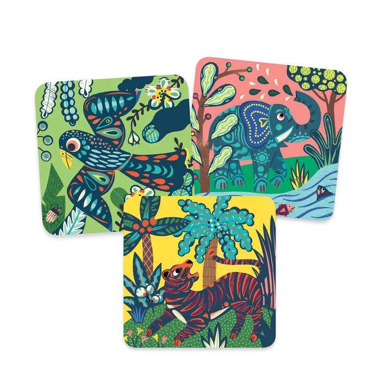 Pochette cartes à gratter Les grosses bêtes Djeco