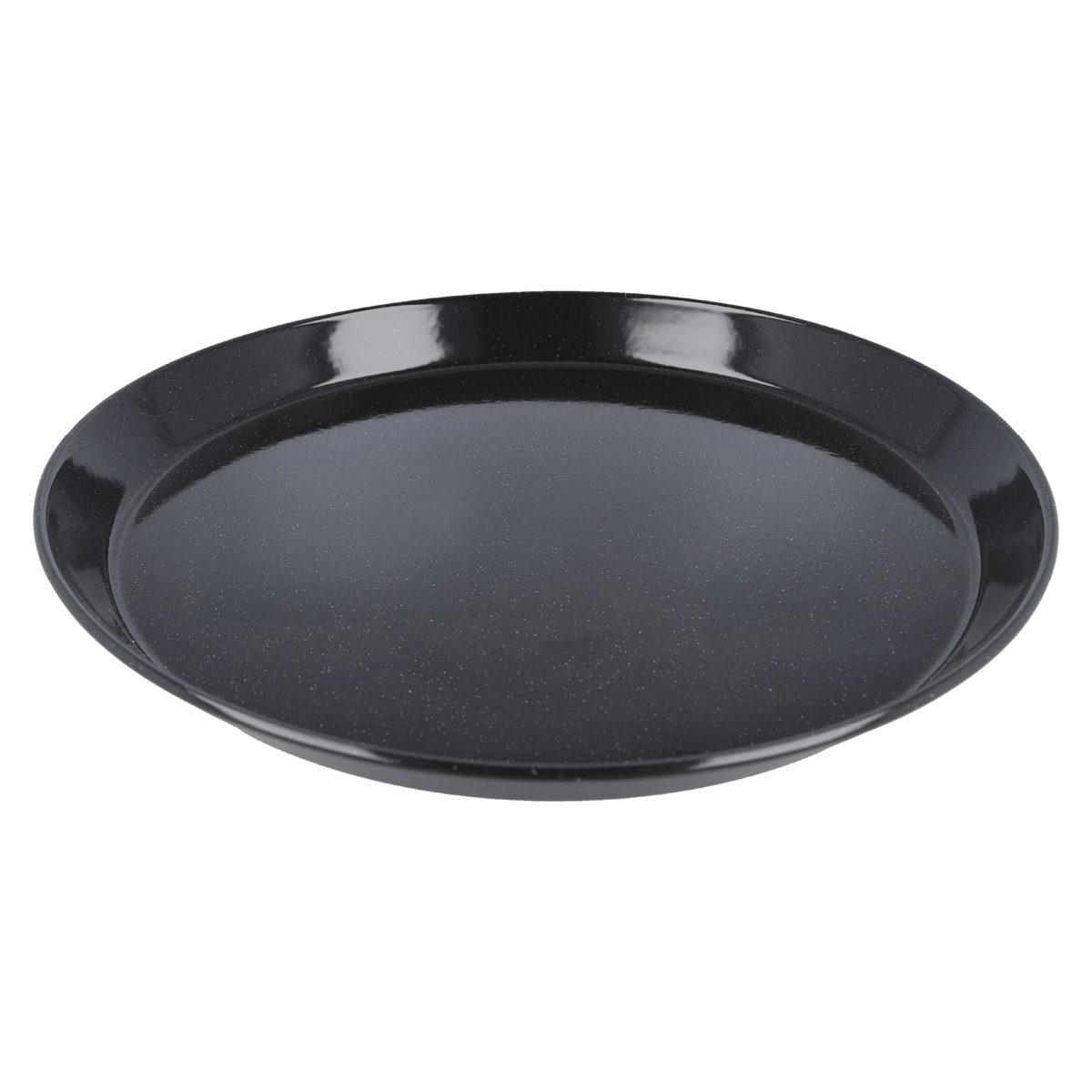 EUROHOME Pizzablech Backblech rund emailliert hitzebeständig Pizzabackblech antihaft, Email, (Pizzablech Ø32 cm, Höhe 3 cm), Ofenblech - für Holz- und Gasgrills geeignet
