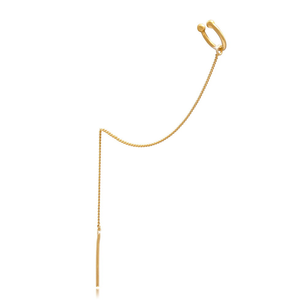 Elli Elli Boucles d'Oreilles Collier à tirette Earcuff d'oreilles pour dames, d'un sty Boucles d'oreilles