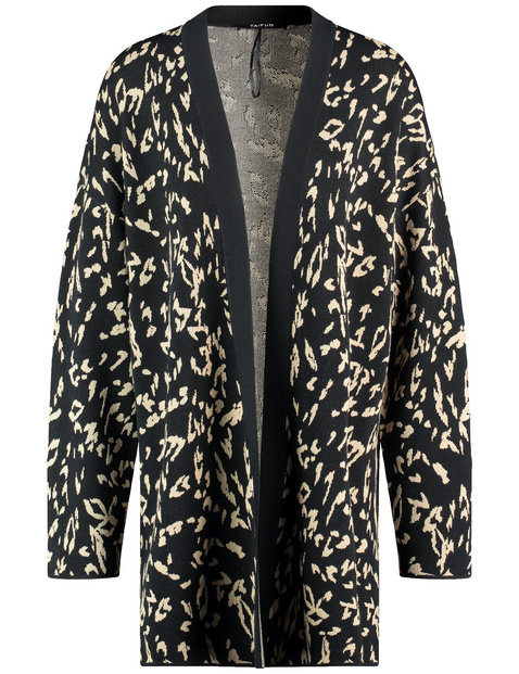 Offener Long-Cardigan aus Baumwoll-Mix