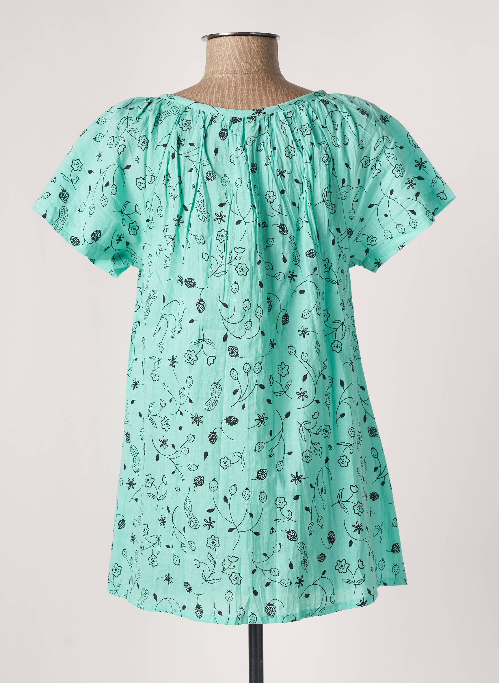 Agathe   Louise Tuniquemanchecourte Femme couleur vert