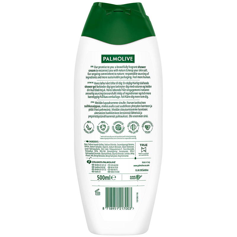 Palmolive Palmolive dusj 500 ml Milk&Honey