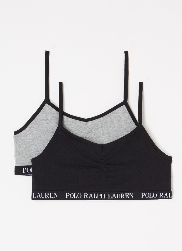 Sutien tip bandeau cu logo Ralph Lauren (pachet de 2)