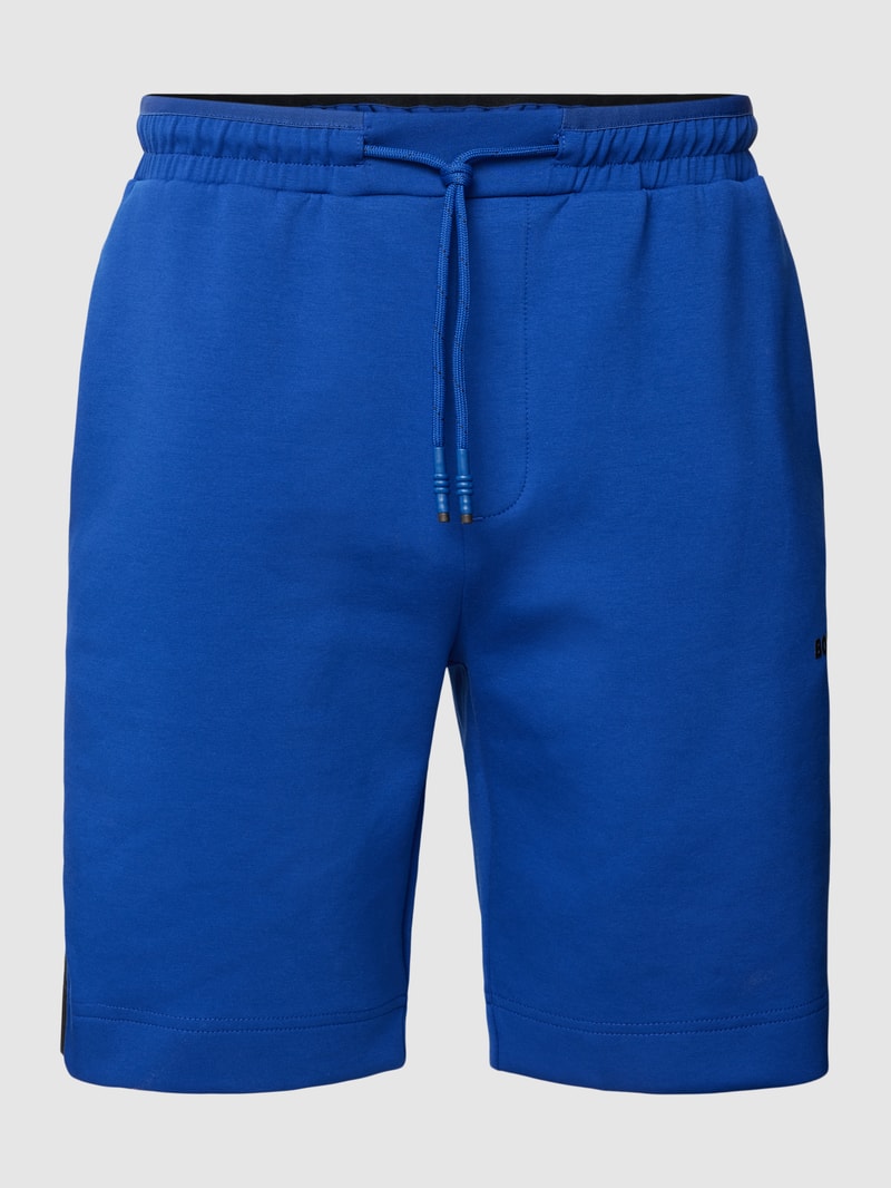 Sweatshorts mit Galonstreifen Modell 'Headlo' in royalblau
