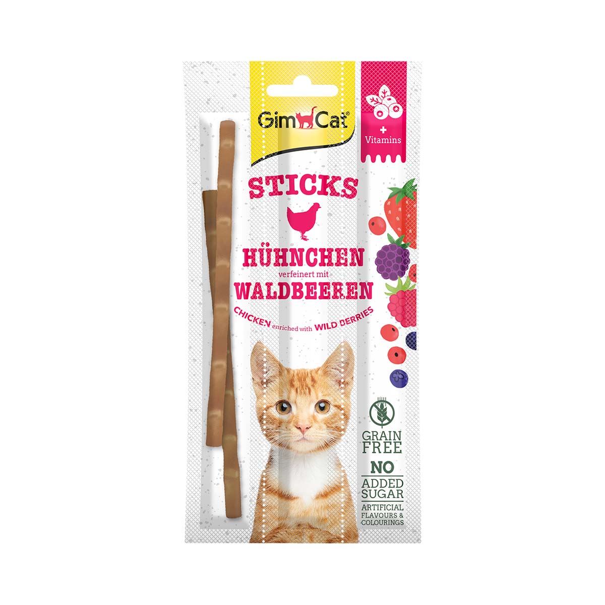 GimCat Superfood DuoSticks mit Hühnchen & Waldbeeren