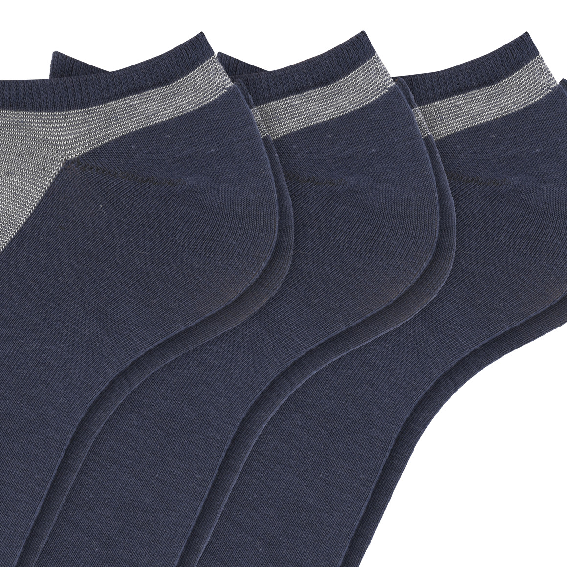 3 Paar Herren Sneaker-Socken mit Viskose