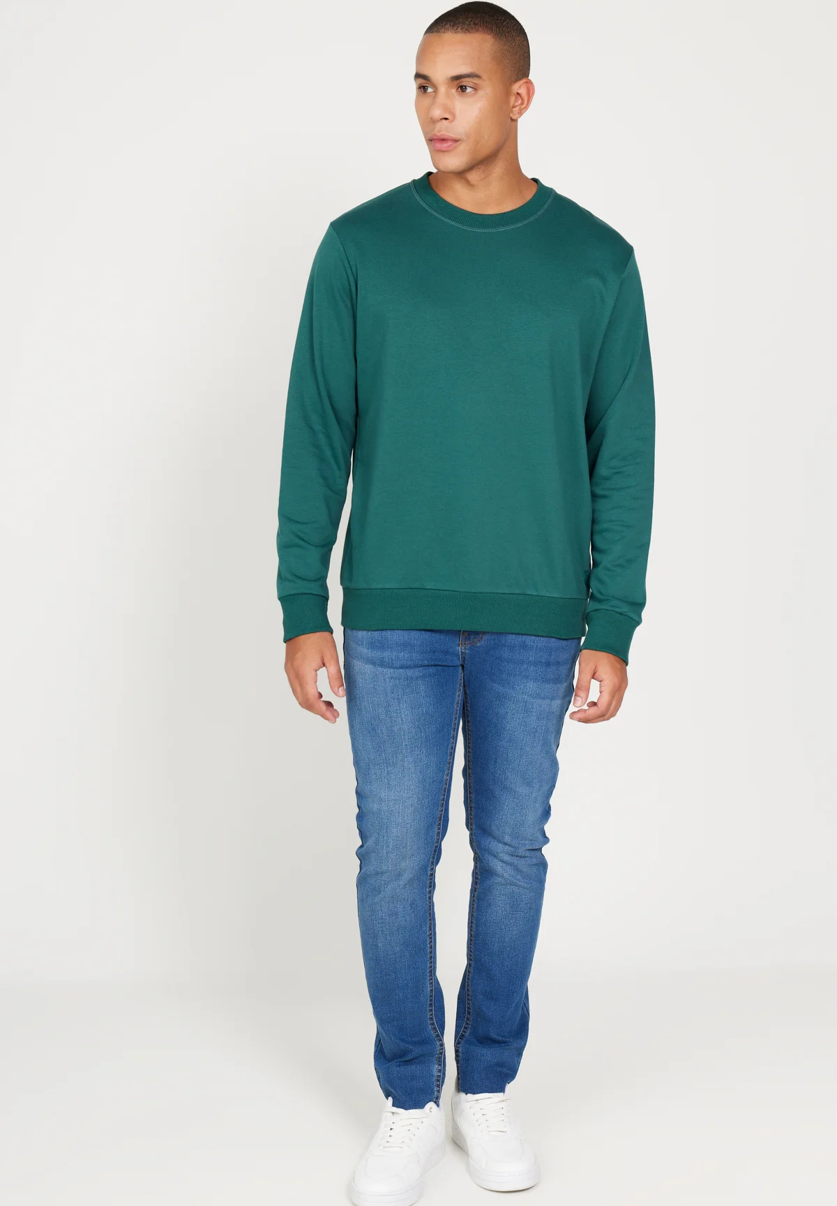 AC&CO / ALTINYILDIZ CLASSICS STANDARD FIT O COLLAR - Sudadera