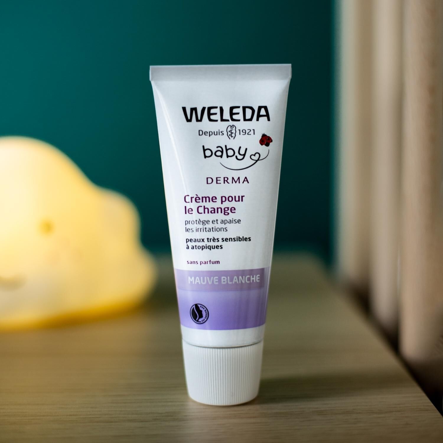 Weleda Mauve Blanche Baby Derma Crème pour le Change - Peaux Très Sensibles à Atopiques - 50 ml