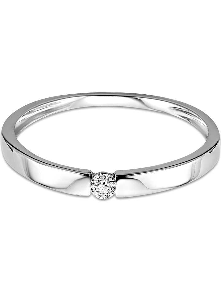 Diamant Exquis Weißgold-Ring mit Diamant günstig kaufen