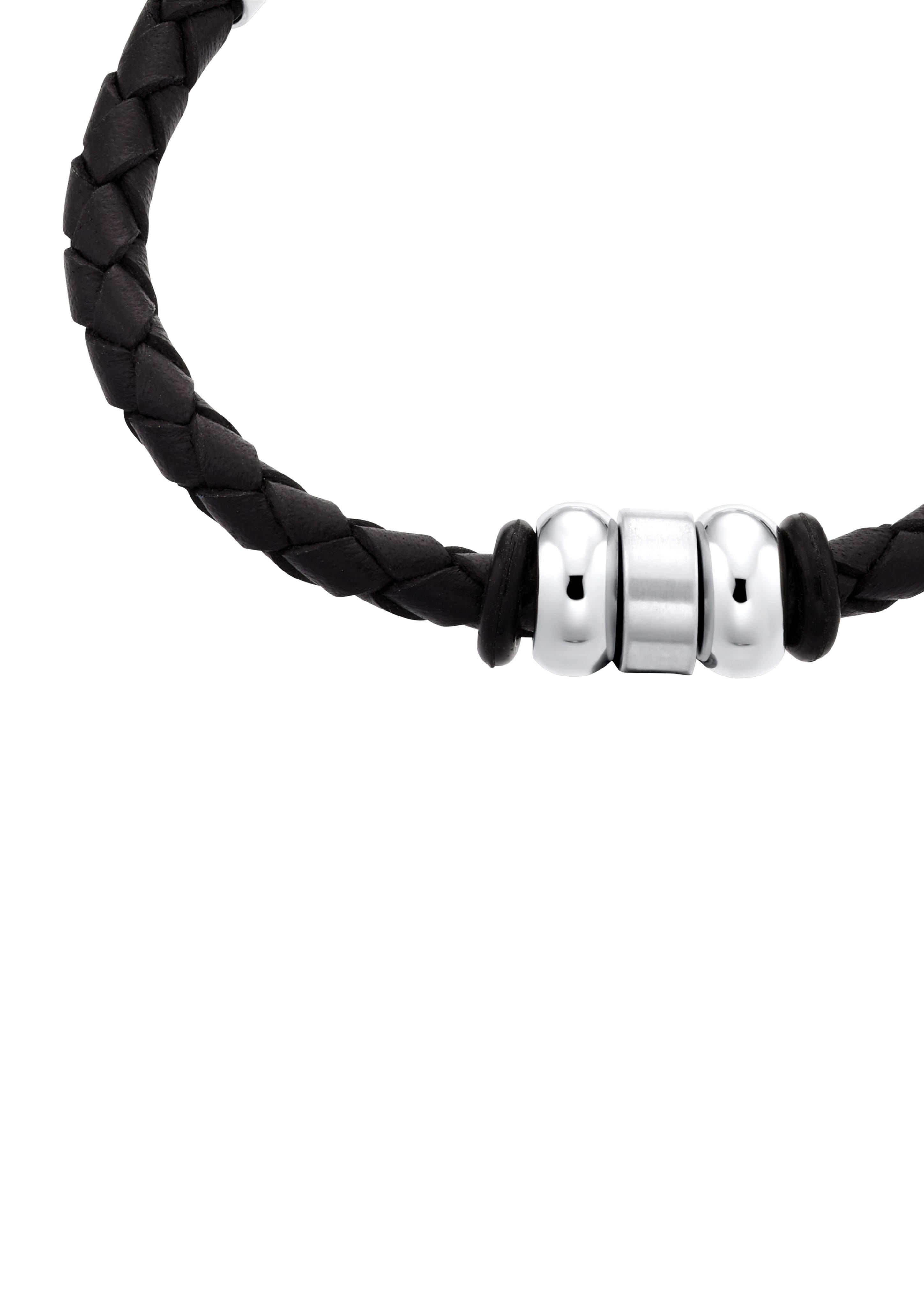 Leder-Armband mit Beads  6008021-99B0