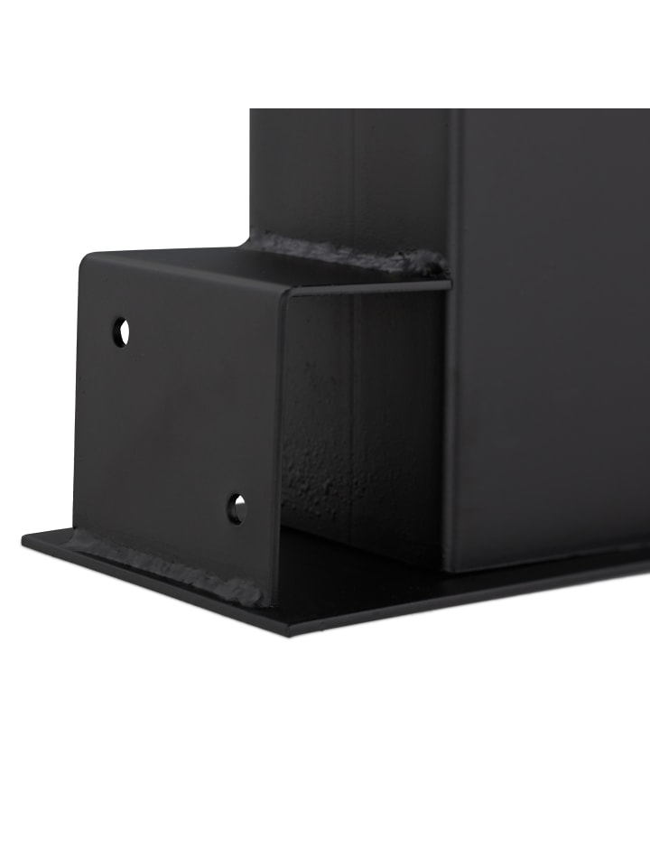 relaxdays 2x Holzstapelhilfe in Schwarz günstig kaufen onesize