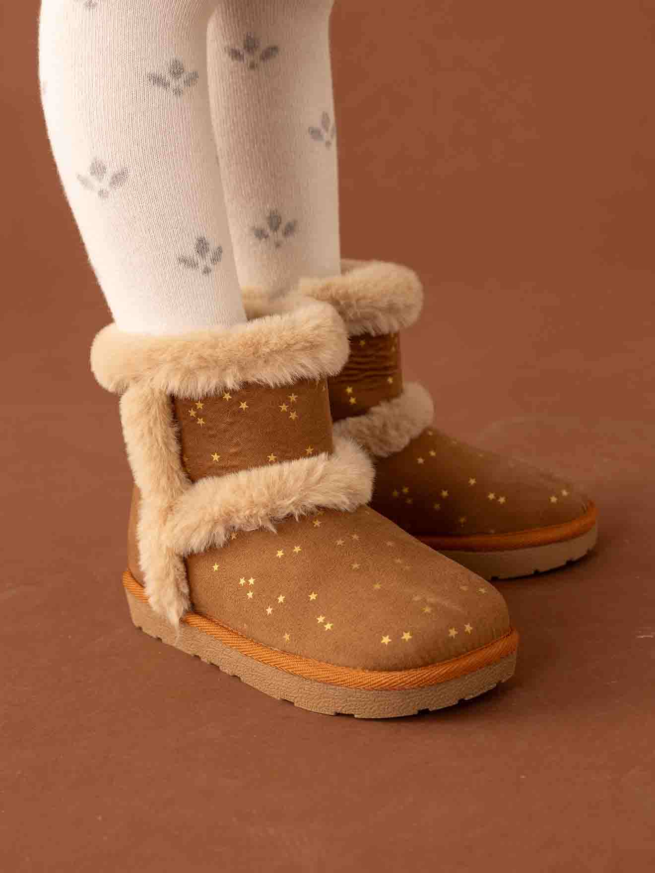 Vertbaudet Warme Mädchen Regen-Boots - grau