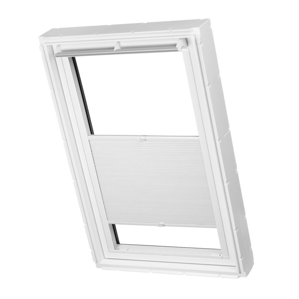 Dachfensterplissee Dachfenster passend für Velux Fenster Weiß Verdunkelung CK02, ventanara