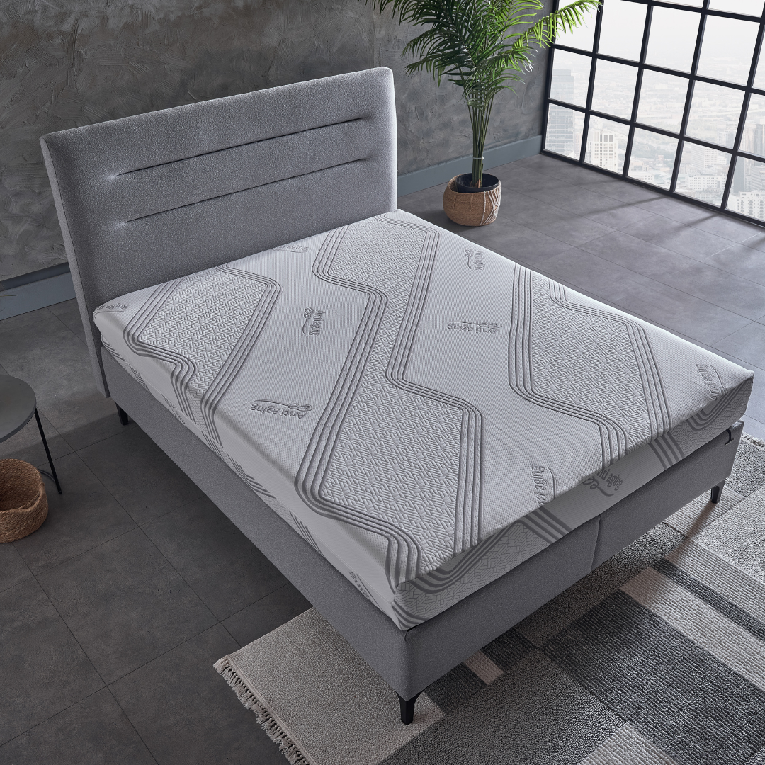 Arga Home AH24 DUOPUR Anti-Aging Premium Visco Memory Foam & Gelschaum Matratze, 160x200