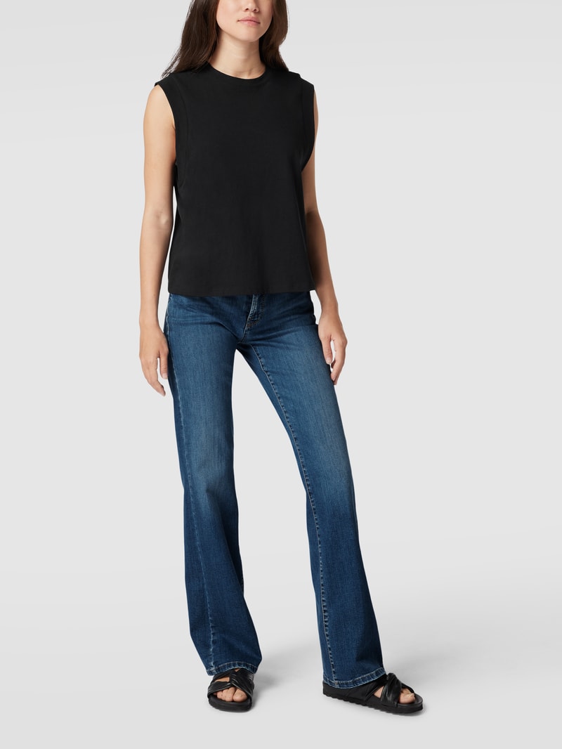Flared Jeans mit Stretch-Anteil Modell 'PARIS FLARED' in blau