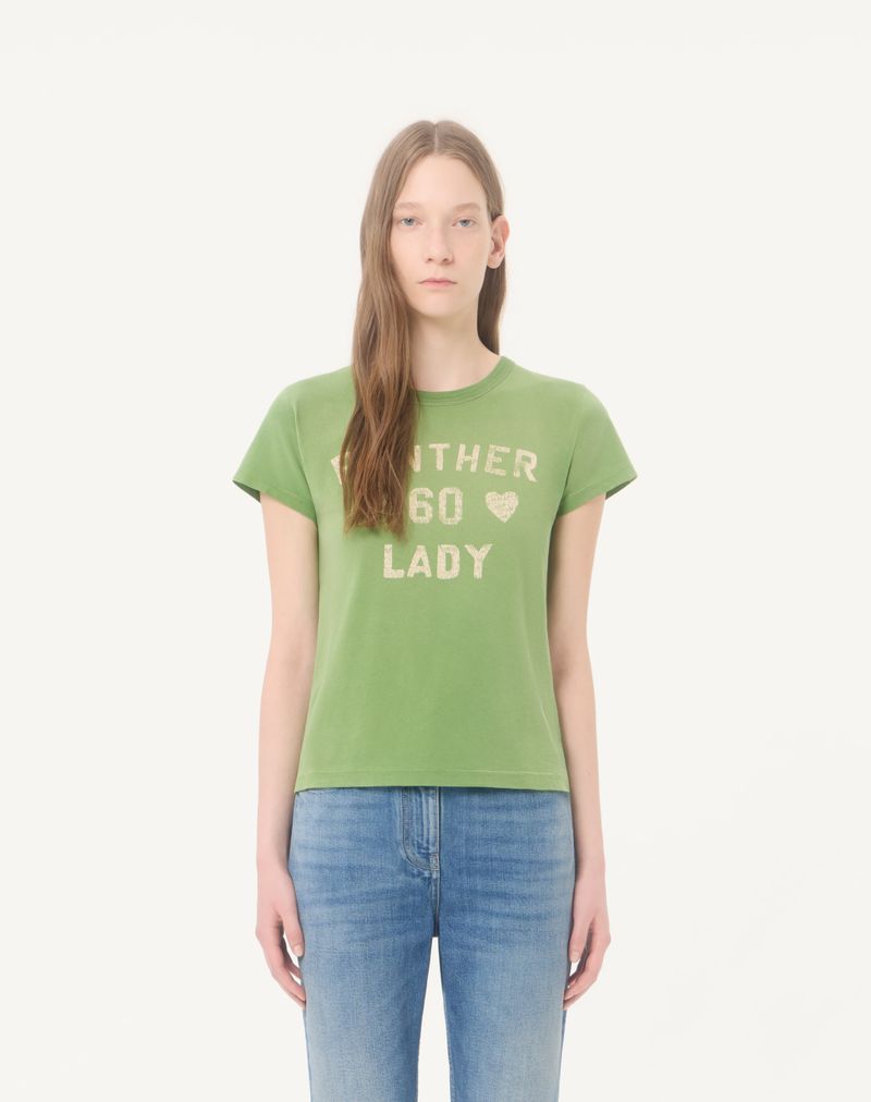 Camiseta de algodão estampada