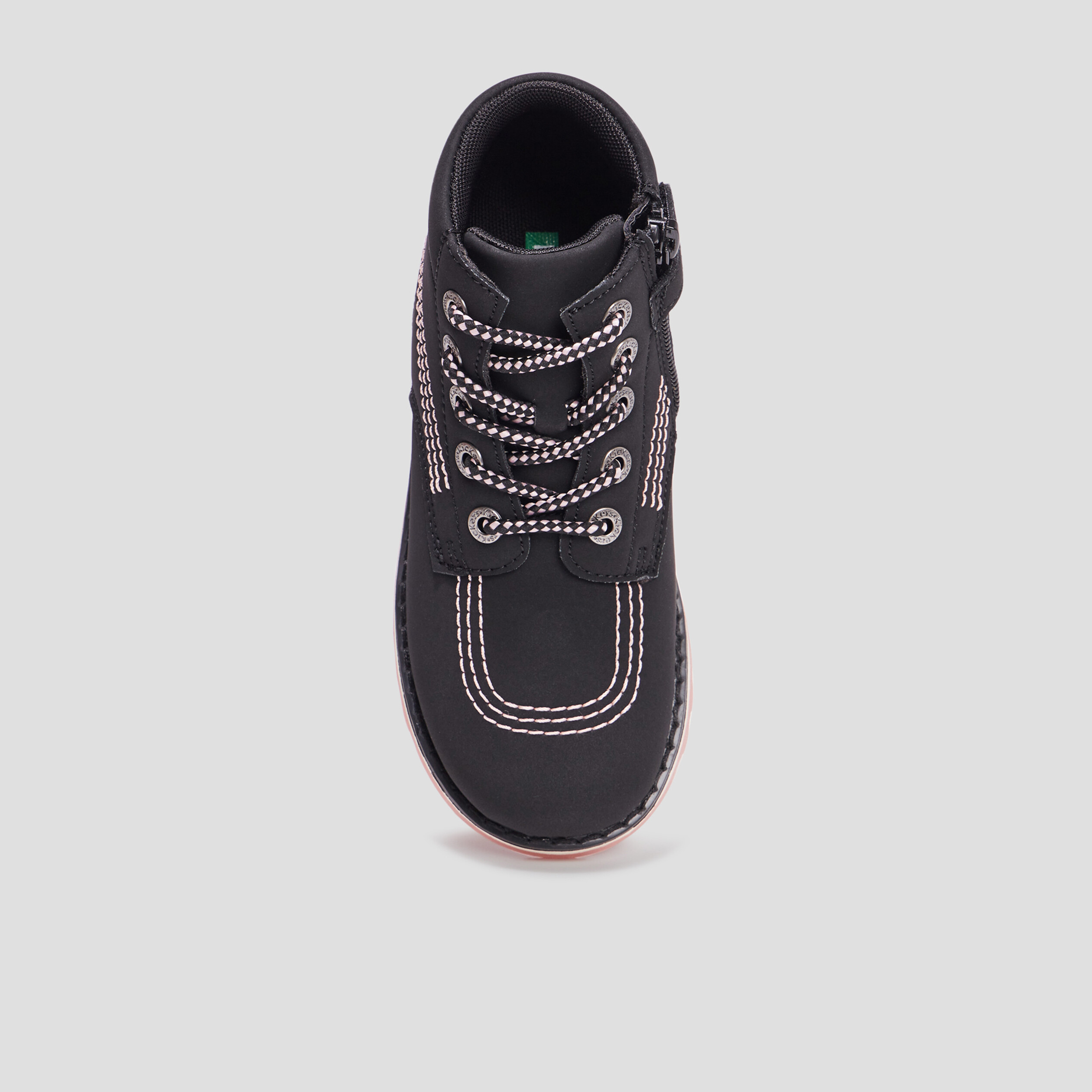 Bottines zippées Kickers Krally noir fille | La Halle