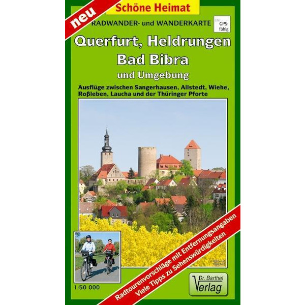 Querfurt, Heldrungen,  Bad Bibra und Umgebung Radwander- und Wanderkarte 1 : 50 000 - Wanderkarte