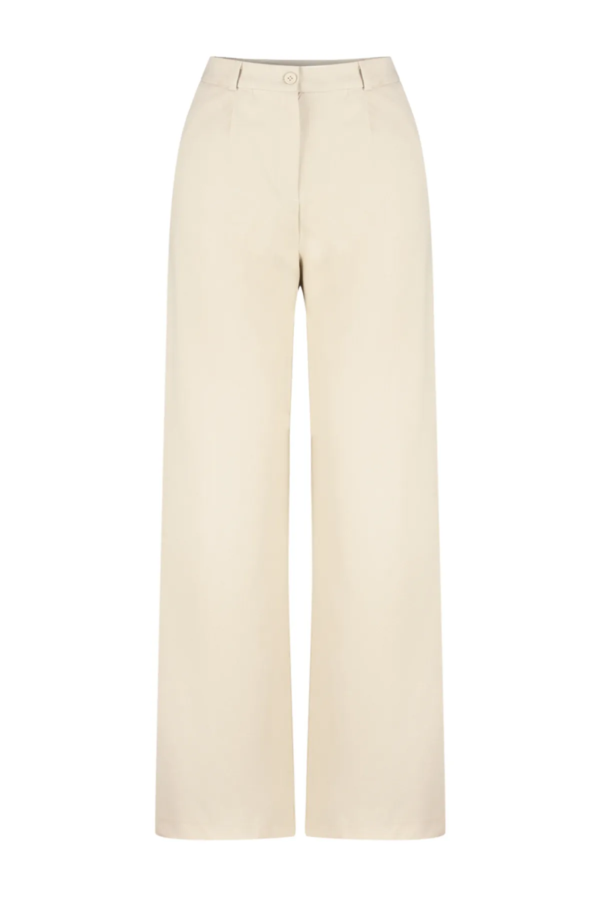 Trendyol Collection  Beige Weite Bein/Weite Bein Webhose TWOSS24PL00084