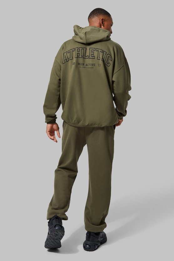 Man Active Oversize Athletic Hoodie