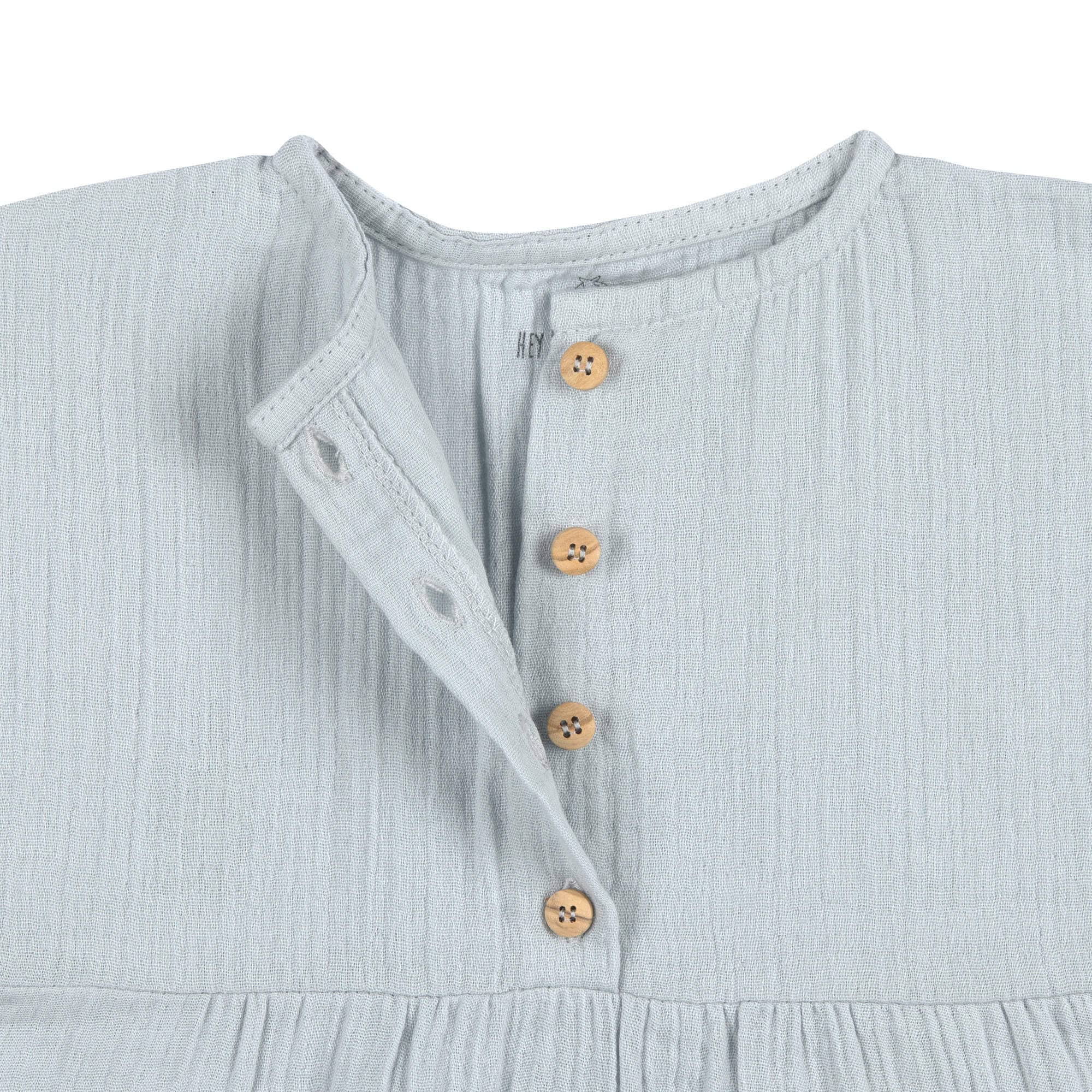 Musselin Kinderkleid - Bio Baumwolle, Blau