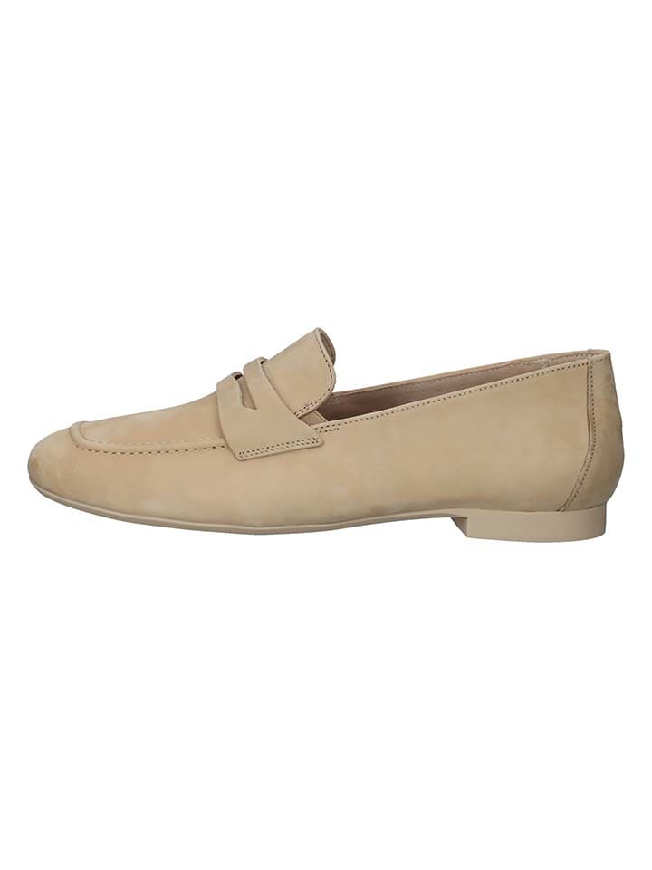 Paul Green Leder-Mokassins in Beige günstig kaufen